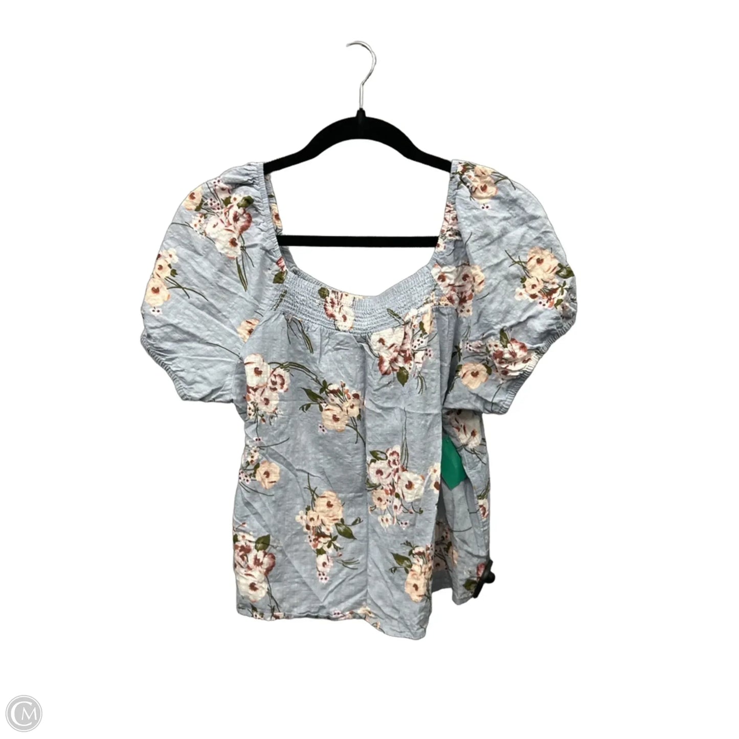 Top Short Sleeve By Ana In Blue, Size: M