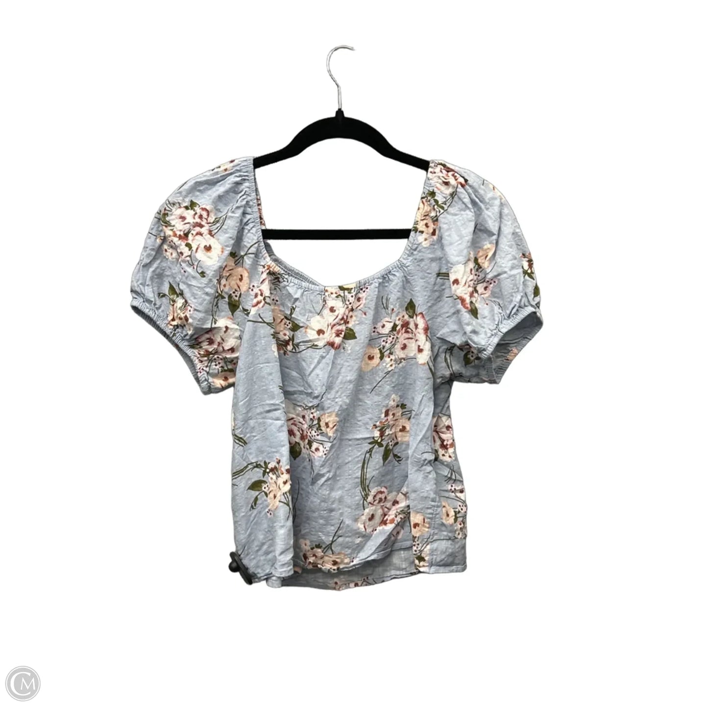 Top Short Sleeve By Ana In Blue, Size: M