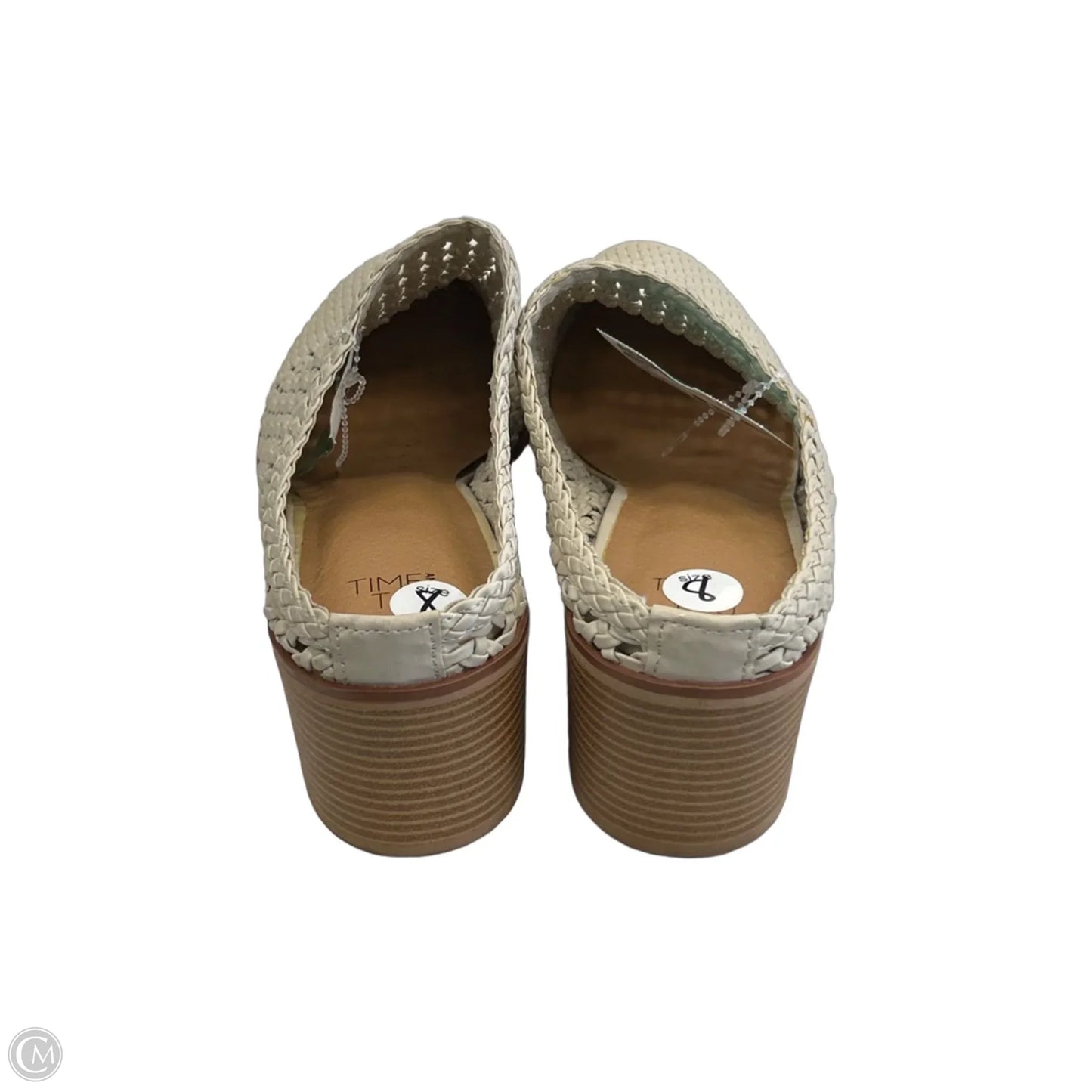 Shoes Heels Block By Time And Tru In Tan, Size: 8
