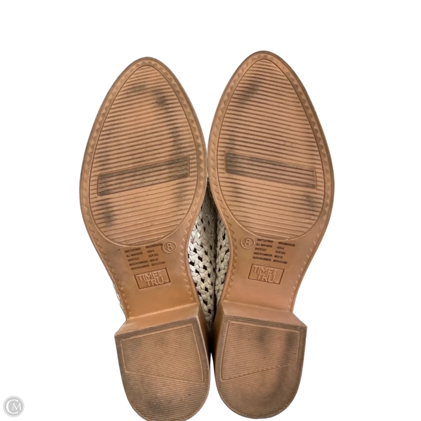 Shoes Heels Block By Time And Tru In Tan, Size: 8