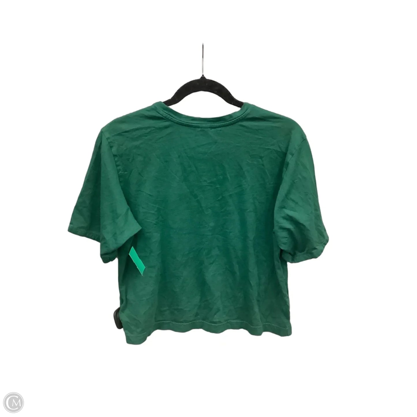 Athletic Top Short Sleeve By Adidas In Green, Size: M