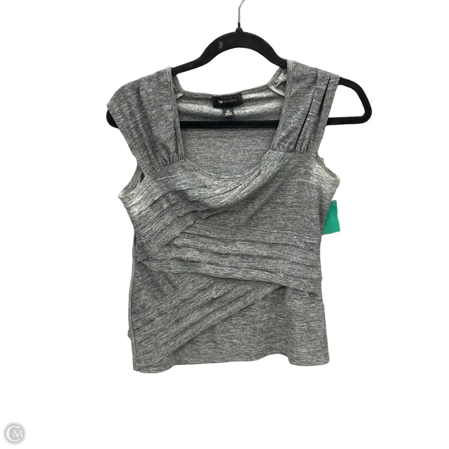 Top Sleeveless By Ab Studio In Grey, Size: Xs