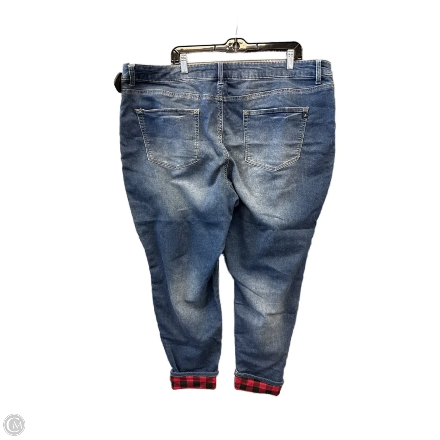 Jeans Skinny By Maurices In Blue Denim, Size: 22