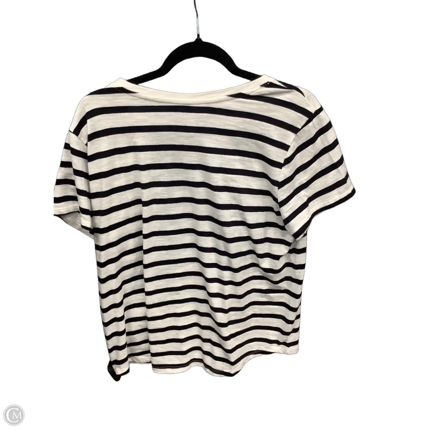 Top Short Sleeve By Sonoma In Striped Pattern, Size: Xl