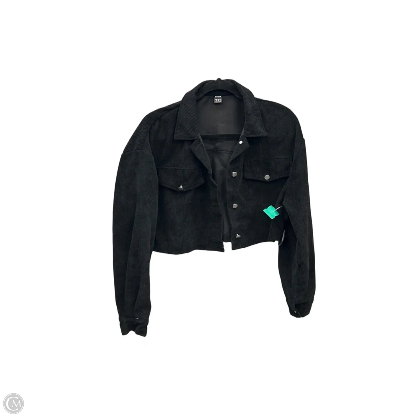 Jacket Shirt By Shein In Black, Size: M