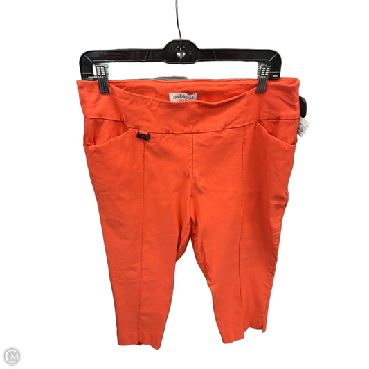 Pants Cropped By Peck And Peck In Orange, Size: 14p