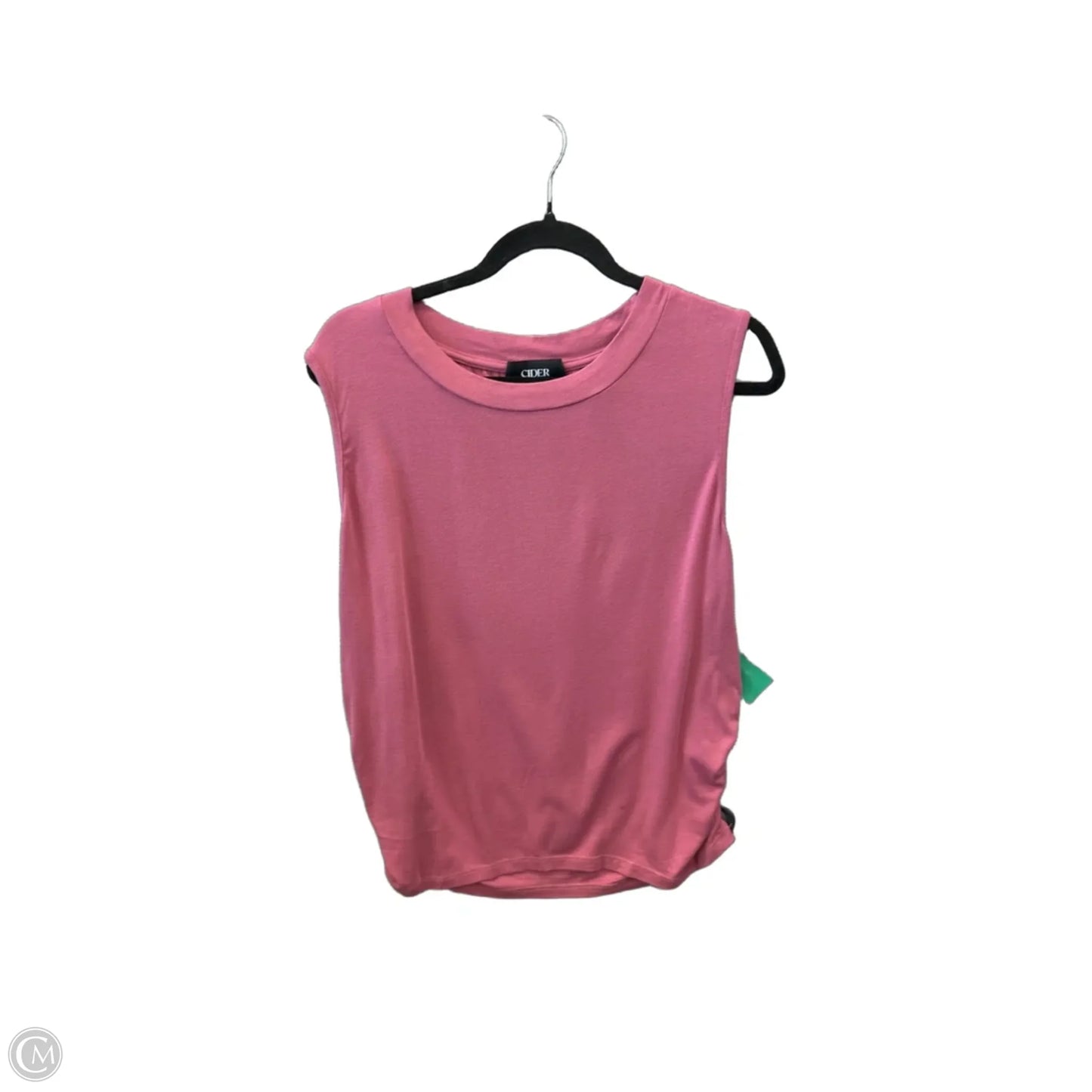 Top Sleeveless By Cider In Pink, Size: 2x