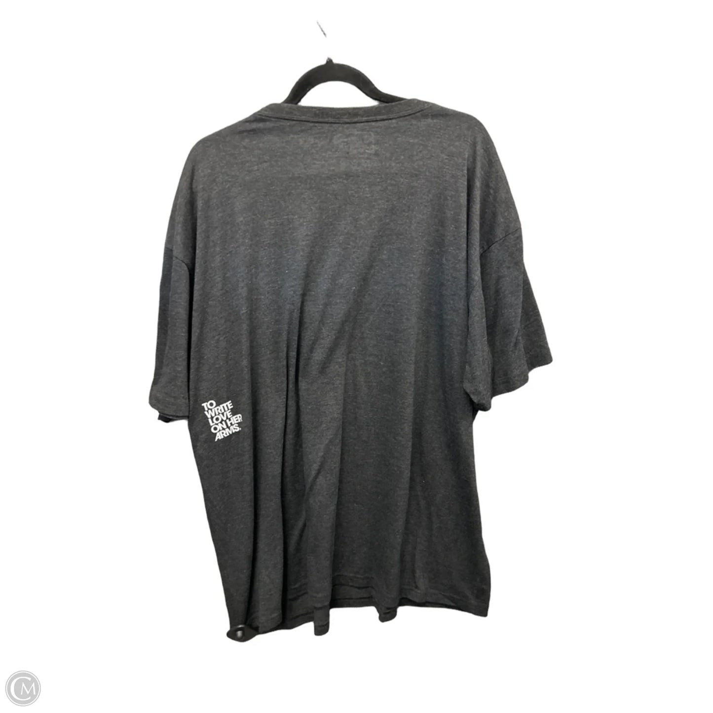 Top Short Sleeve By Clothes Mentor In Grey, Size: 3x