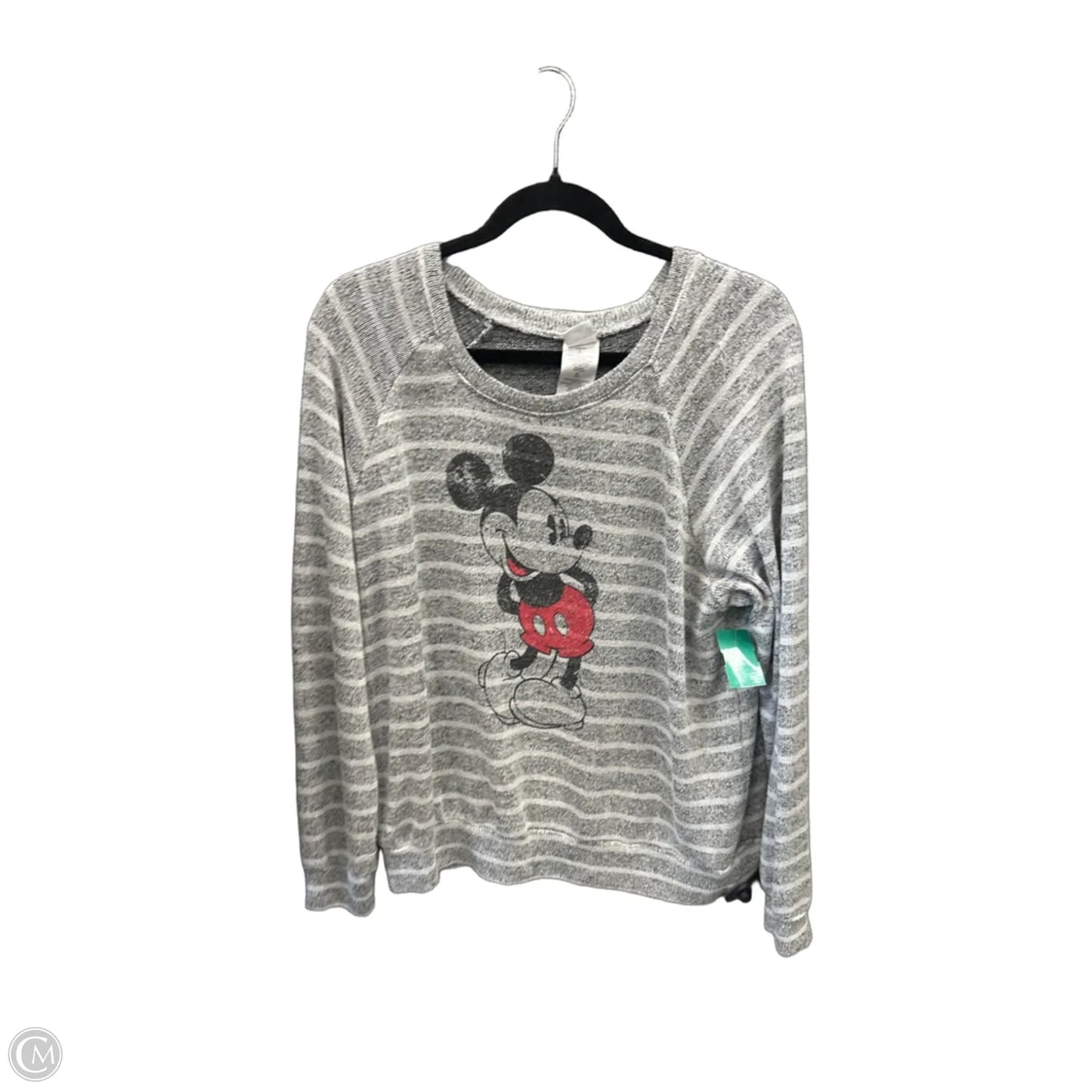 Top Long Sleeve By Disney In Grey, Size: Xl