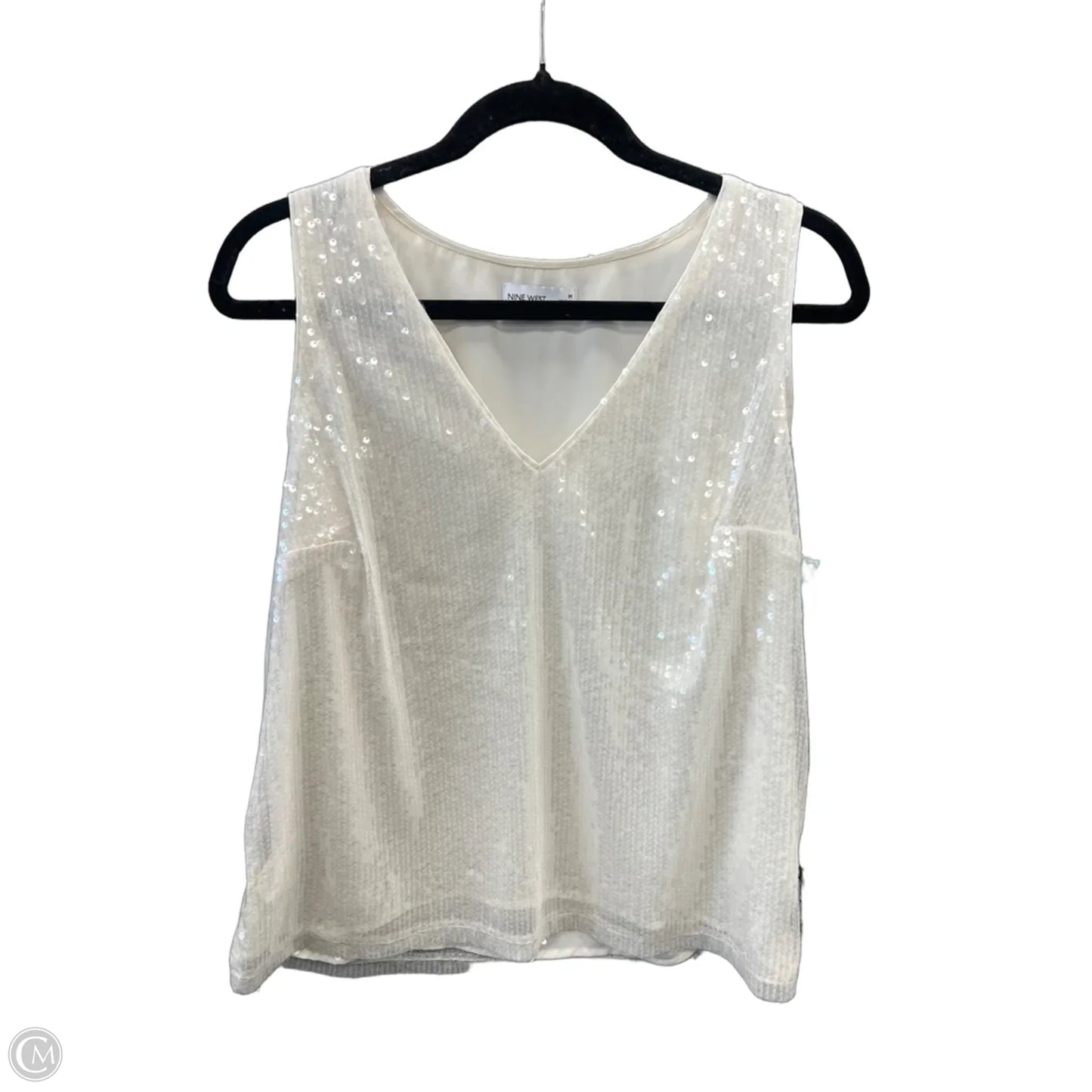 Top Sleeveless By Nine West In White, Size: M