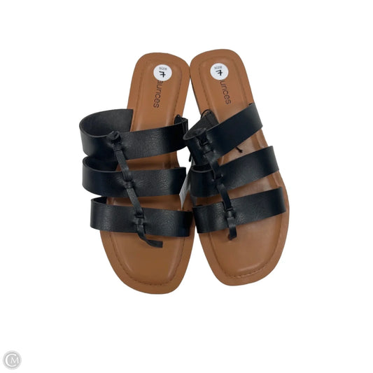 Sandals Flats By Maurices In Black, Size: 7