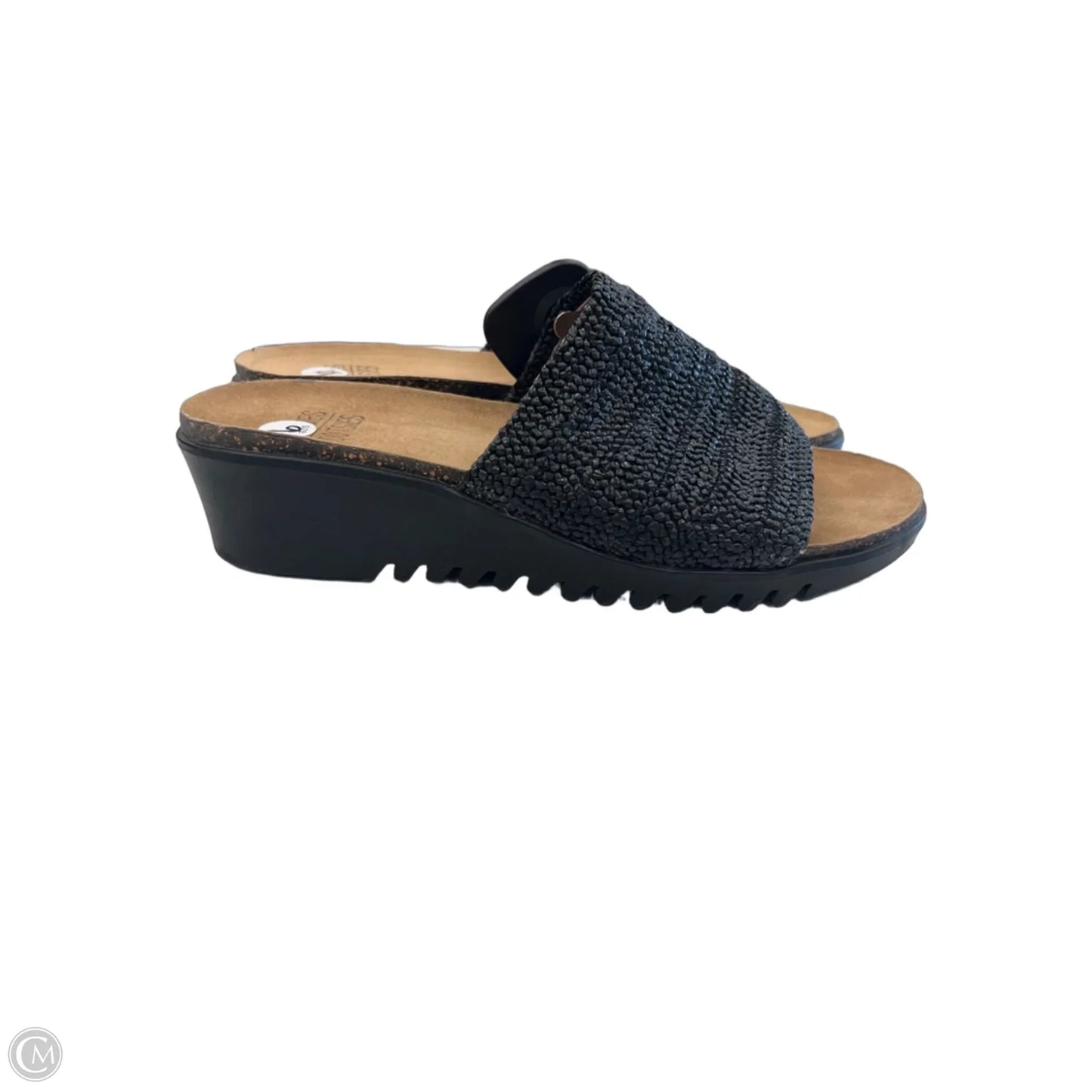 Sandals Heels Wedge By Mootsies Tootsies In Black, Size: 9