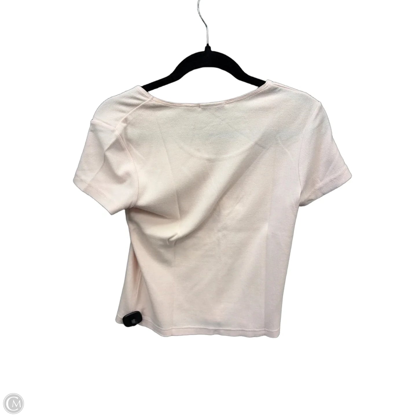 Top Short Sleeve Basic By Croft And Barrow In Pink, Size: S