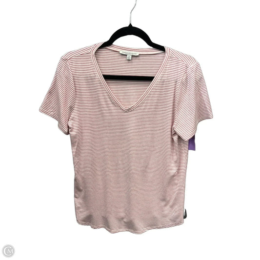 Top Short Sleeve By Green Envelope In Striped Pattern, Size: M