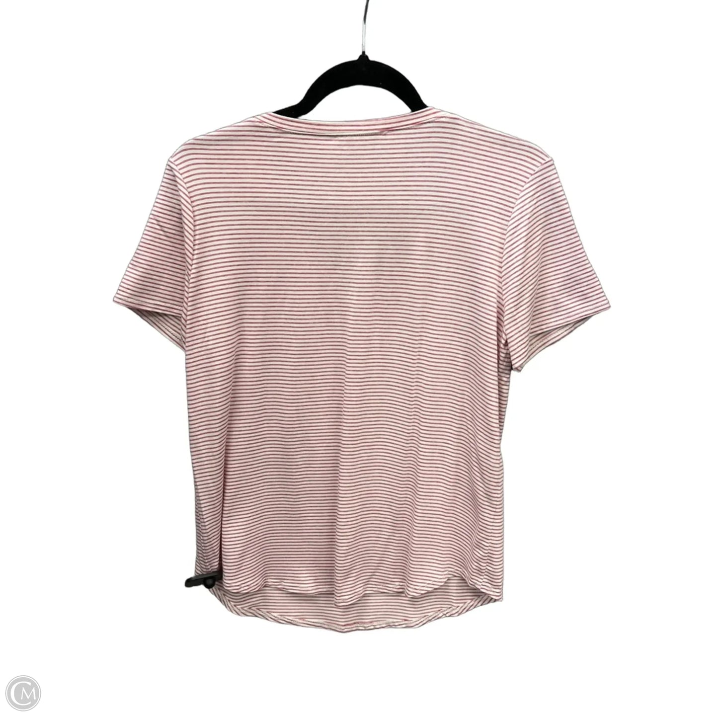 Top Short Sleeve By Green Envelope In Striped Pattern, Size: M