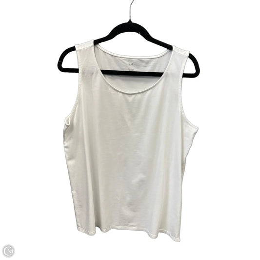 Top Sleeveless Basic By J. Jill In White, Size: L