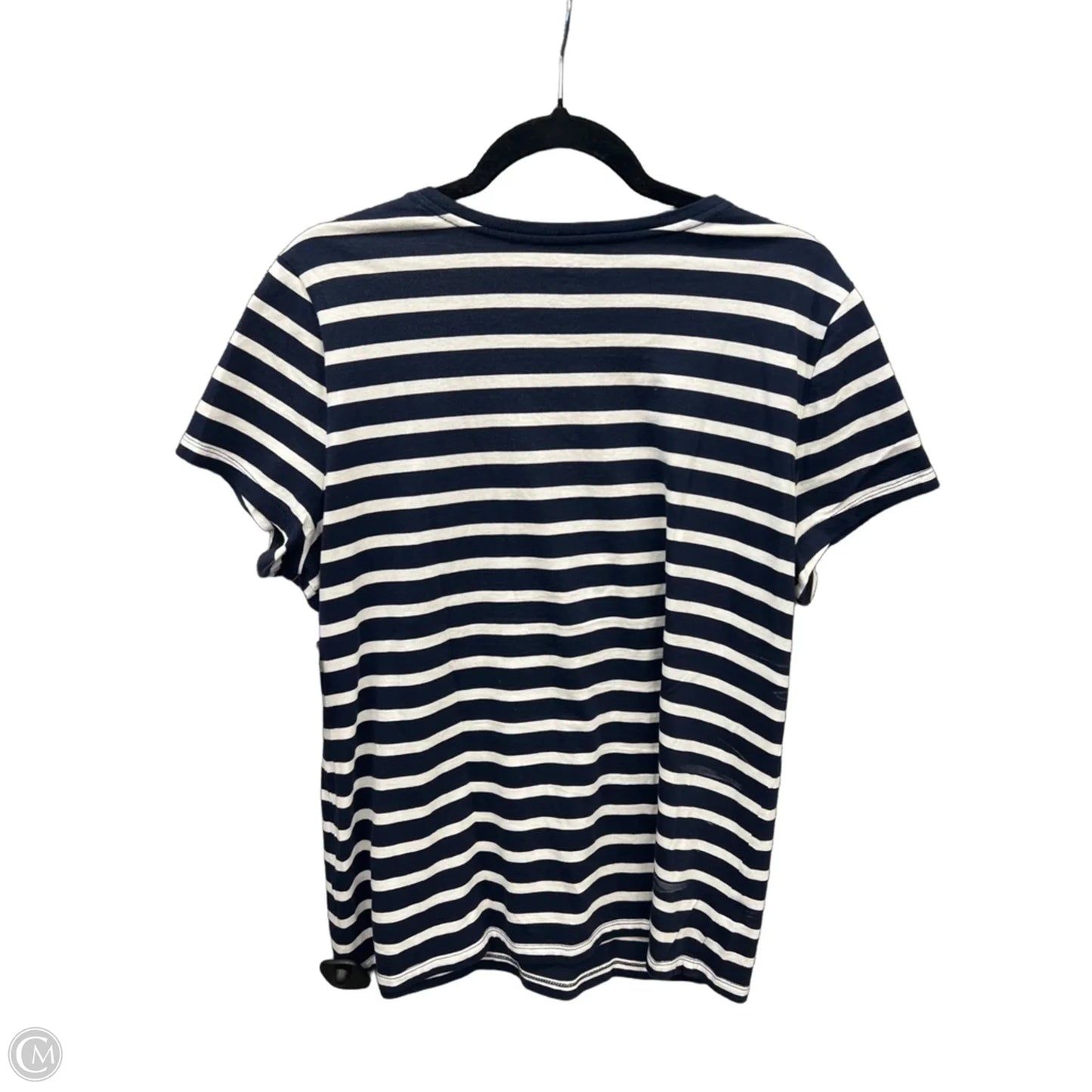 Top Short Sleeve By Nautica In Striped Pattern, Size: Xl