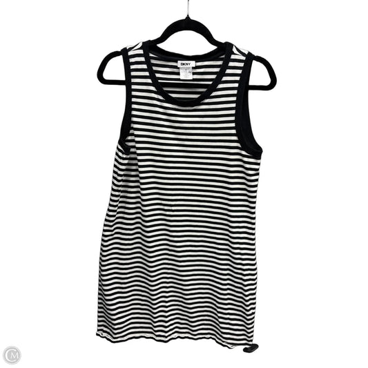 Dress Casual Short By Dkny In Striped Pattern, Size: L