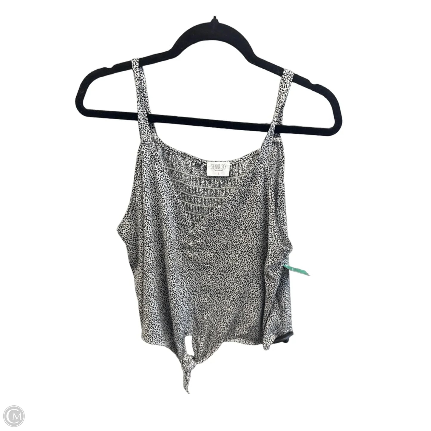 Top Sleeveless By Sienna Sky In Black & White, Size: L