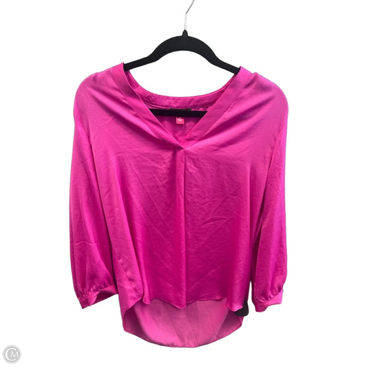 Top Long Sleeve By Vince Camuto In Pink, Size: M