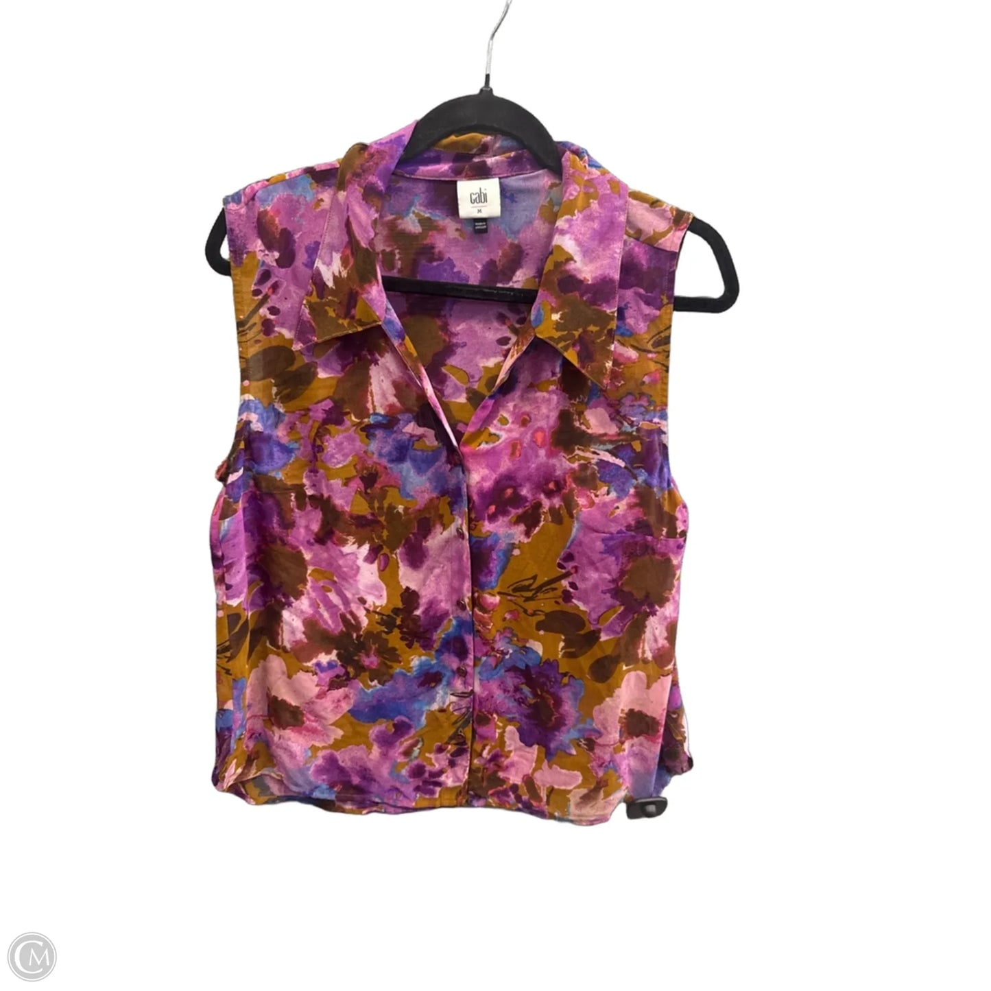 Top Sleeveless By Cabi In Purple, Size: M