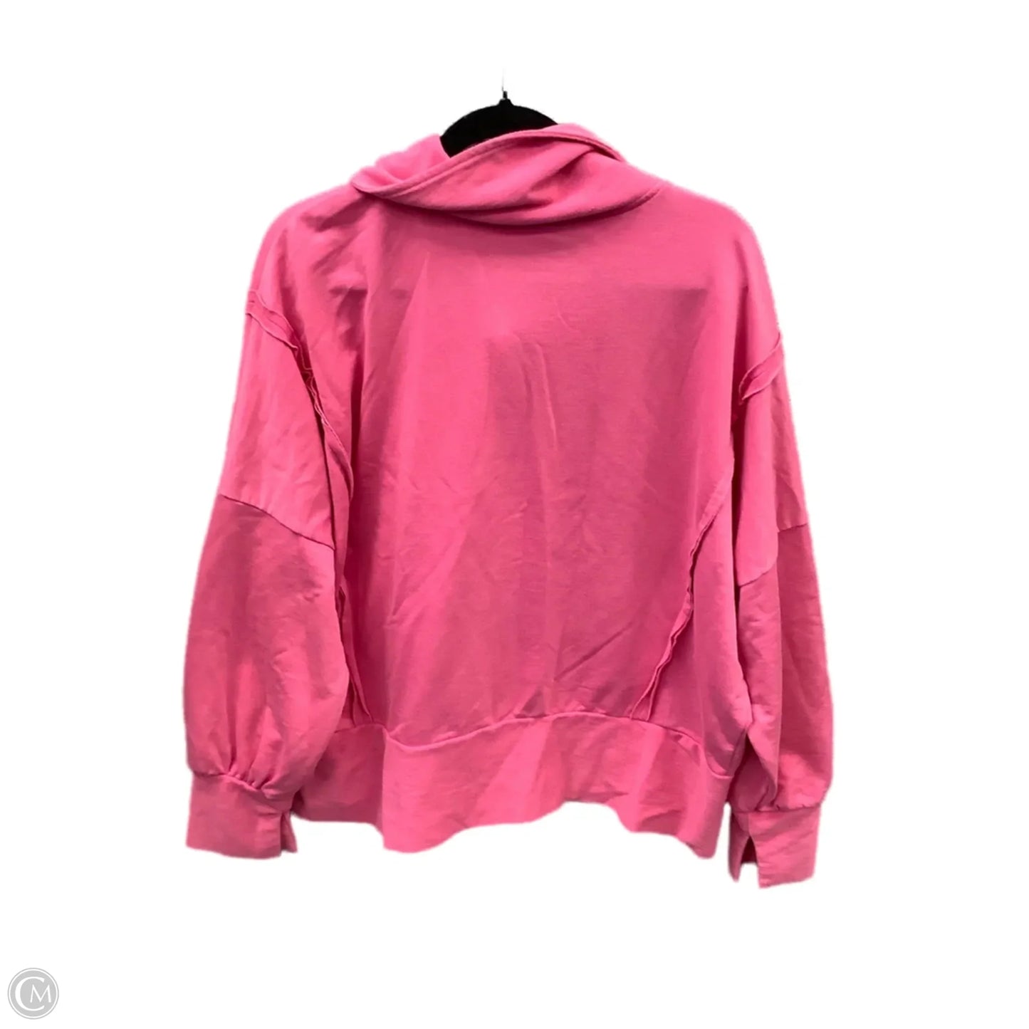 Sweatshirt Collar By Oddi In Pink, Size: L