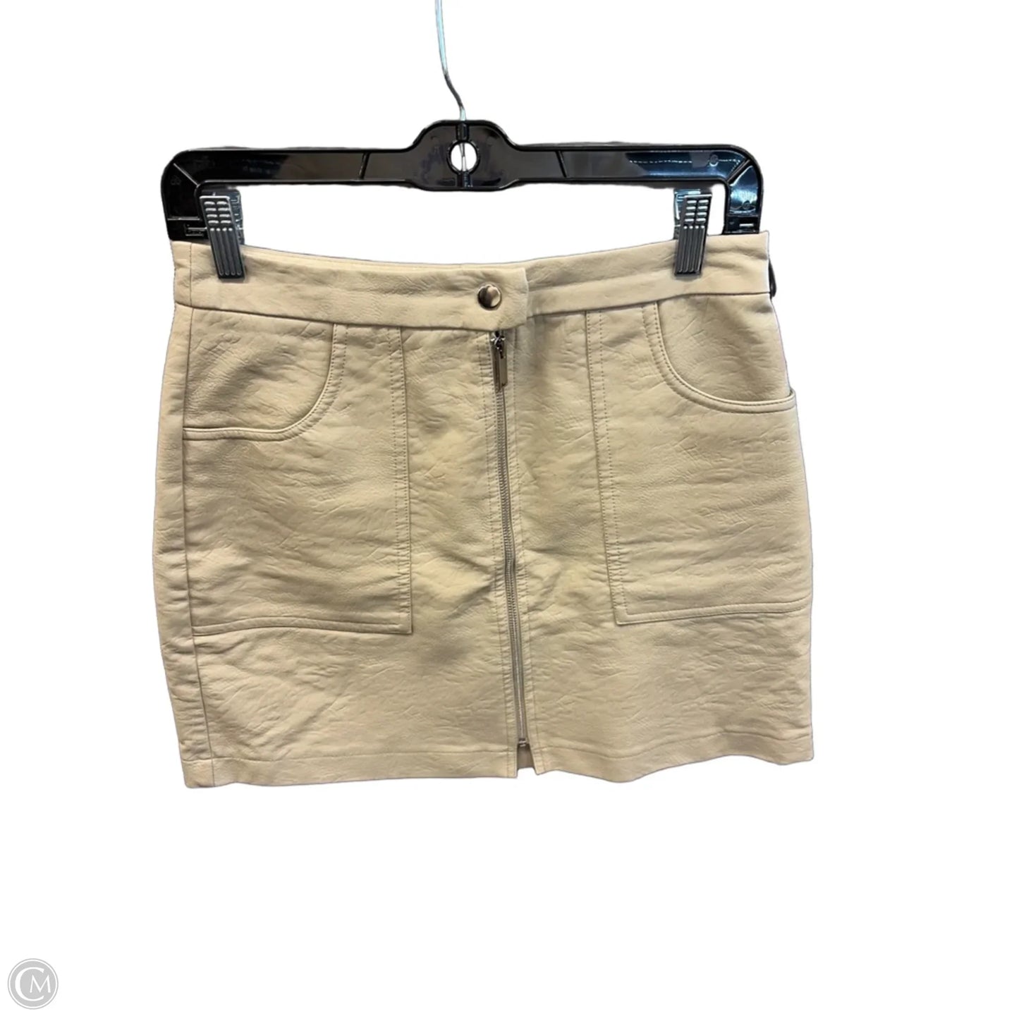 Skirt Mini & Short By Peach Love Cream California In Tan, Size: 10