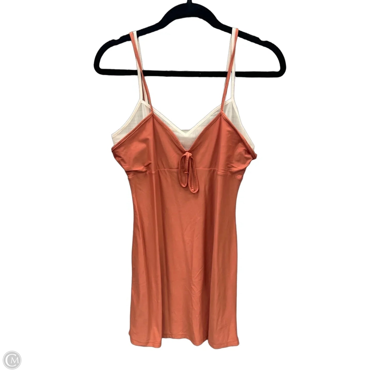 Dress Casual Short By Wild Fable In Orange & White, Size: M