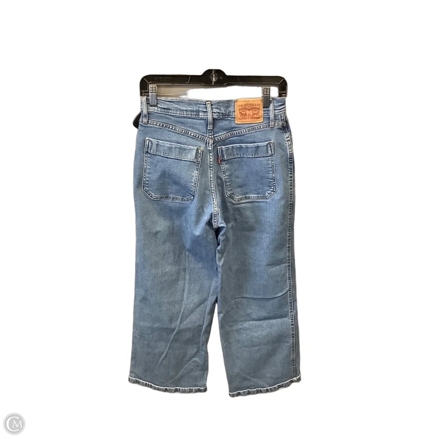 Jeans Cropped By Levis In Blue Denim, Size: 4