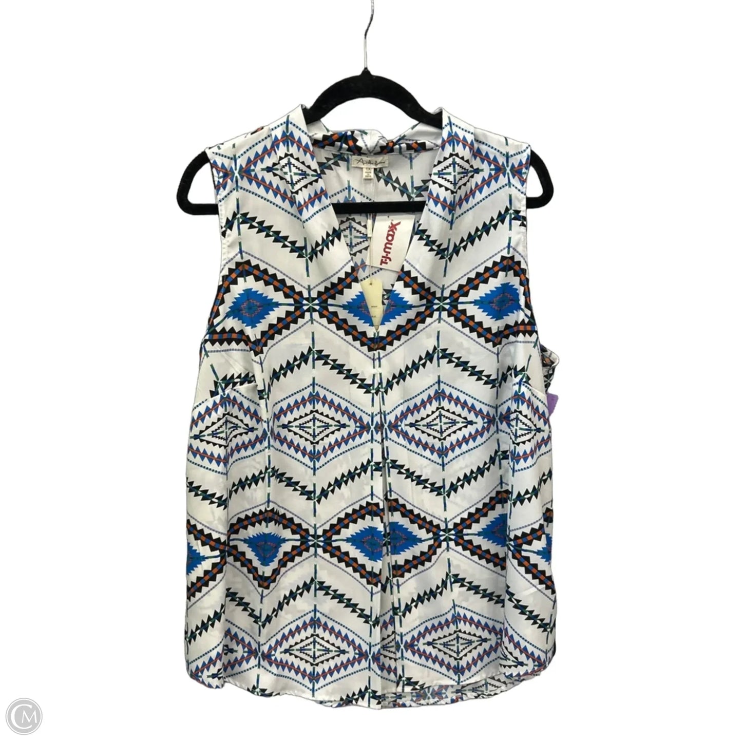 Tunic Sleeveless By Antilia Femme In White, Size: 1x