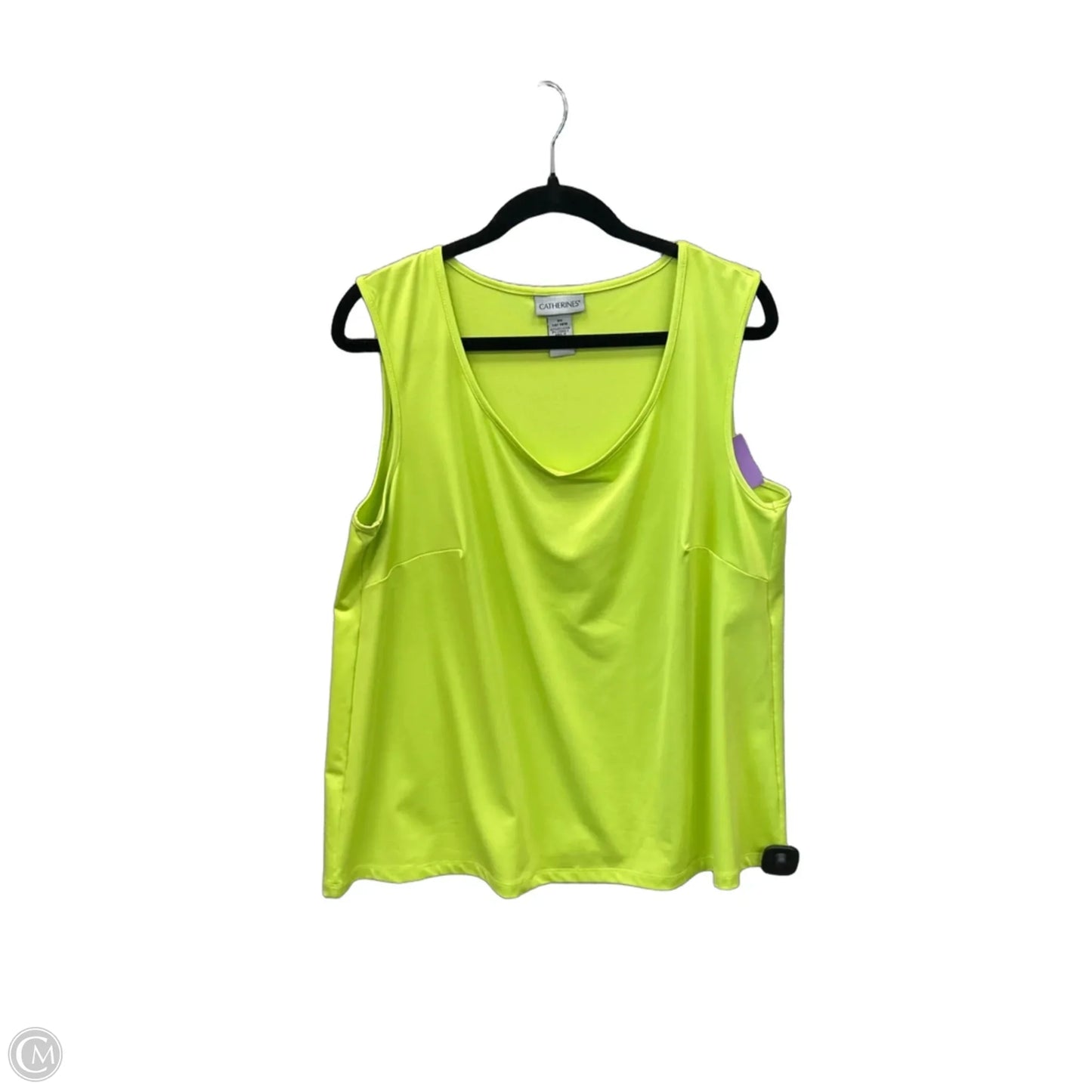Top Sleeveless Basic By Catherines In Green, Size: Xl