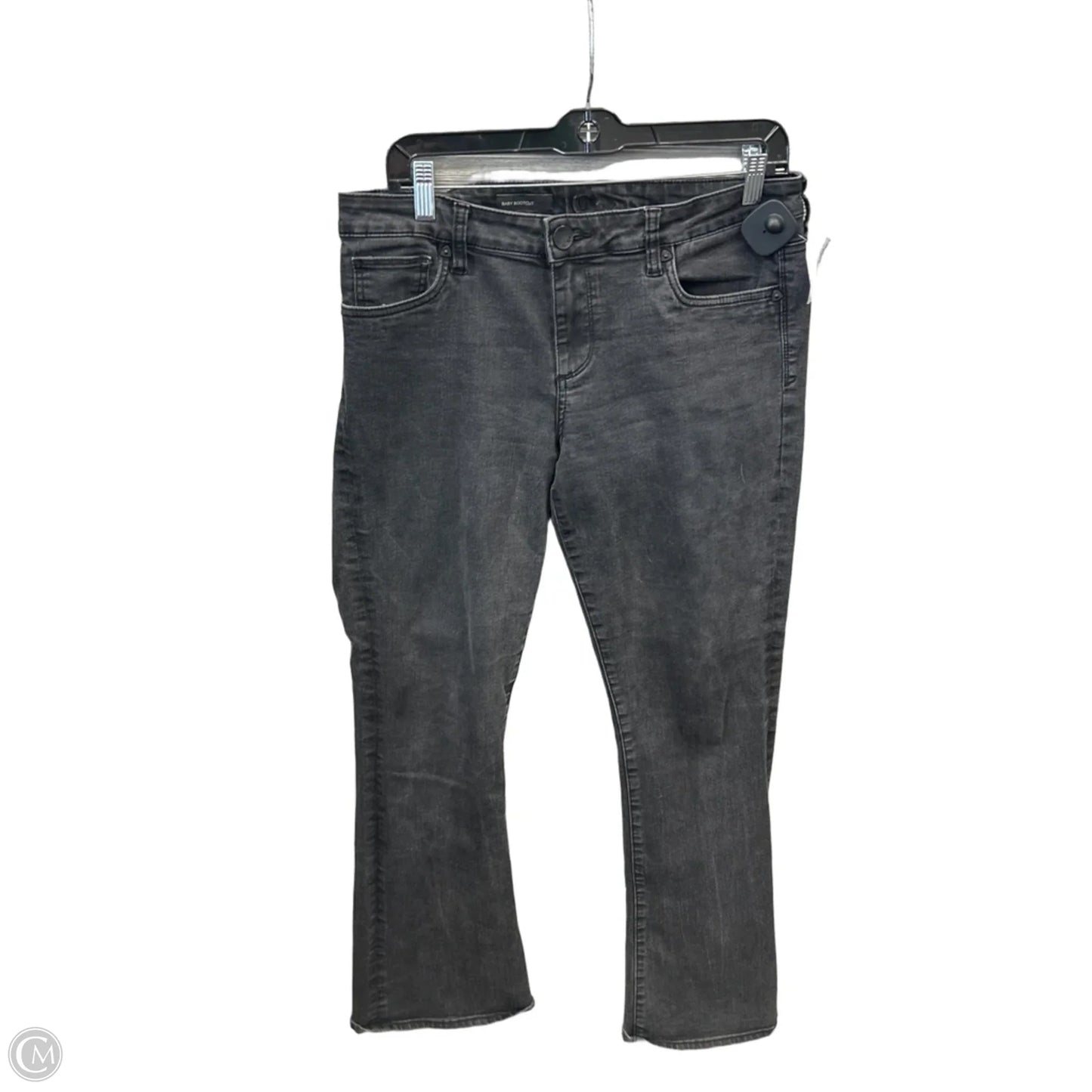 Jeans Boot Cut By Kut In Black Denim, Size: 10
