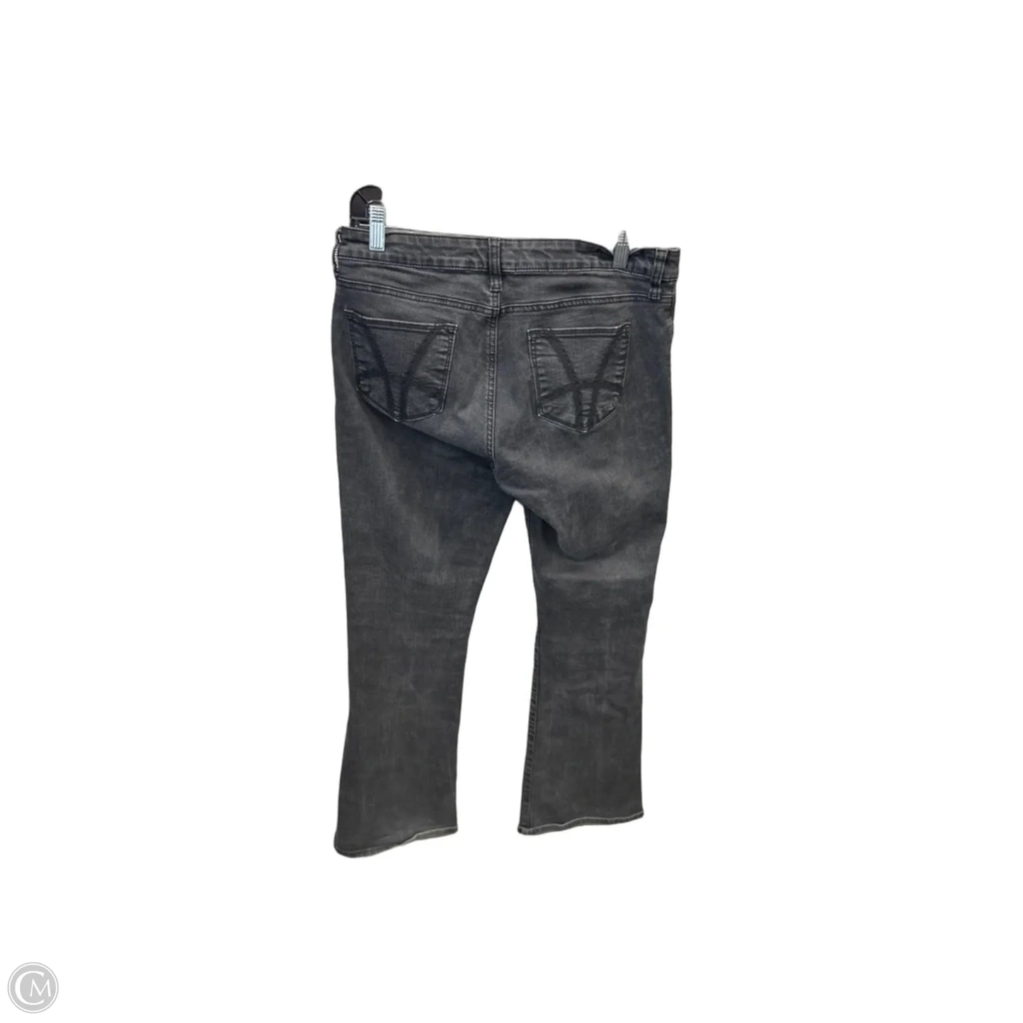 Jeans Boot Cut By Kut In Black Denim, Size: 10