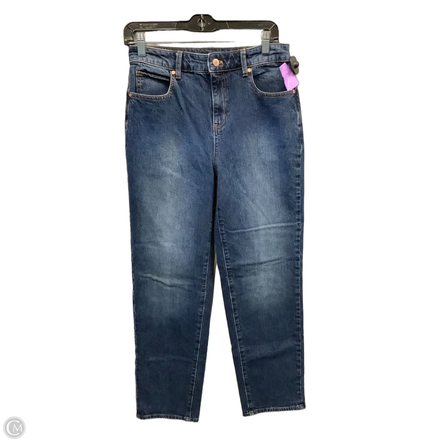 Jeans Straight By Talbots In Blue Denim, Size: 4