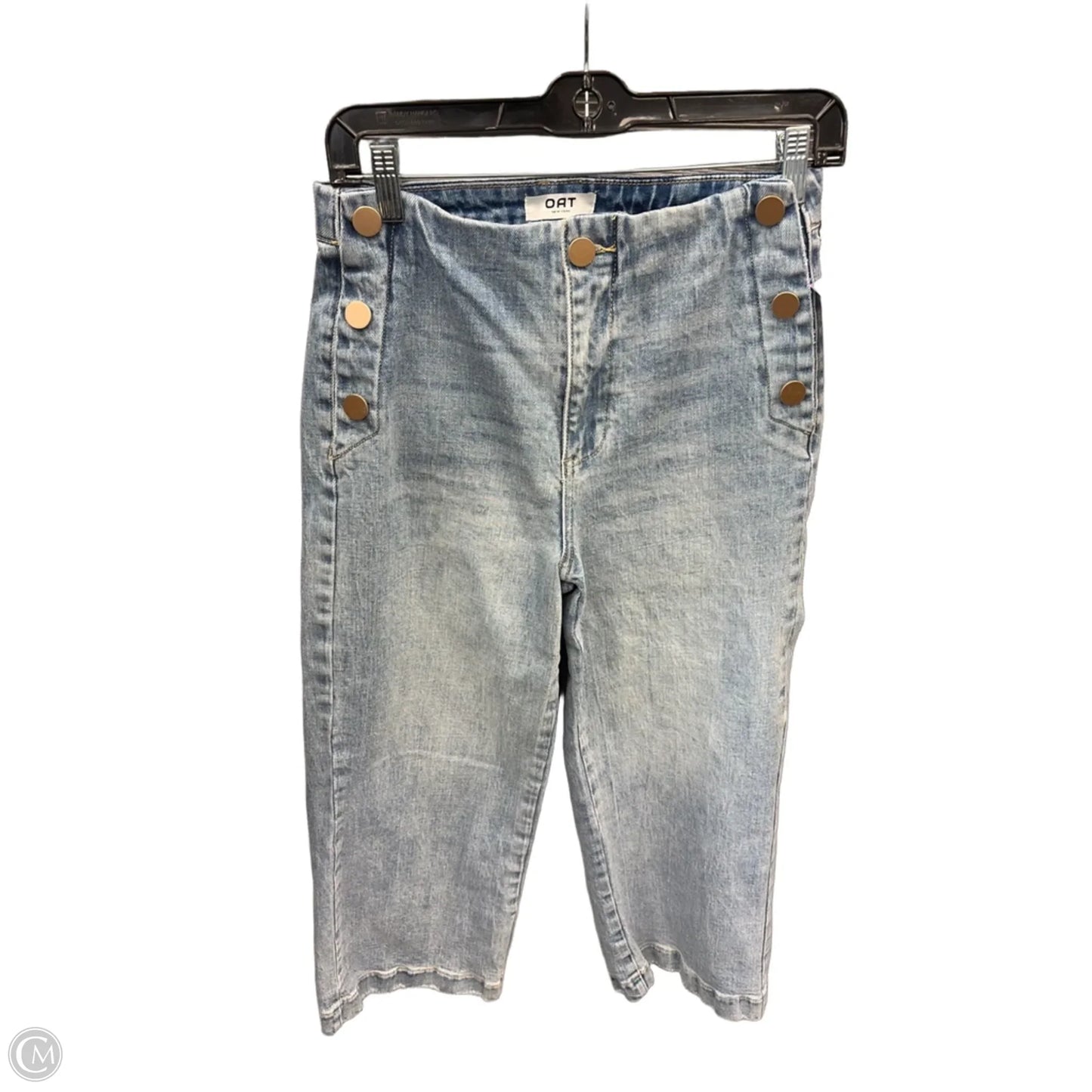 Jeans Flared By Oat In Blue Denim, Size: 4