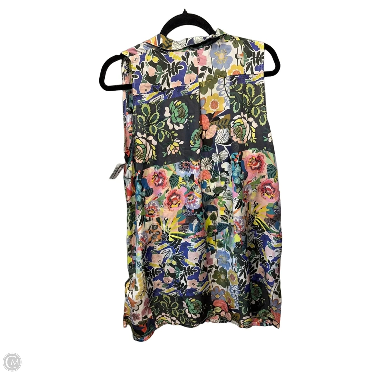 Tunic Sleeveless By Johnny Was In Floral Print, Size: S