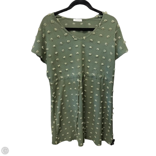 Dress Casual Short By Ekouaer In Green, Size: M