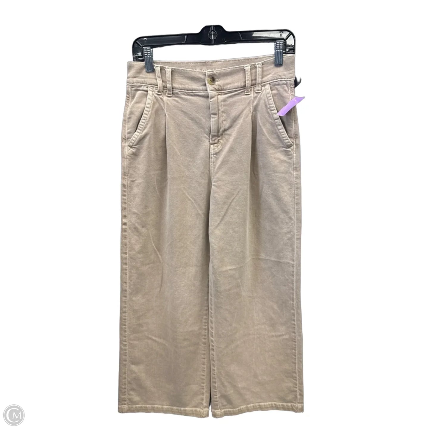 Pants Wide Leg By American Eagle In Tan, Size: 4