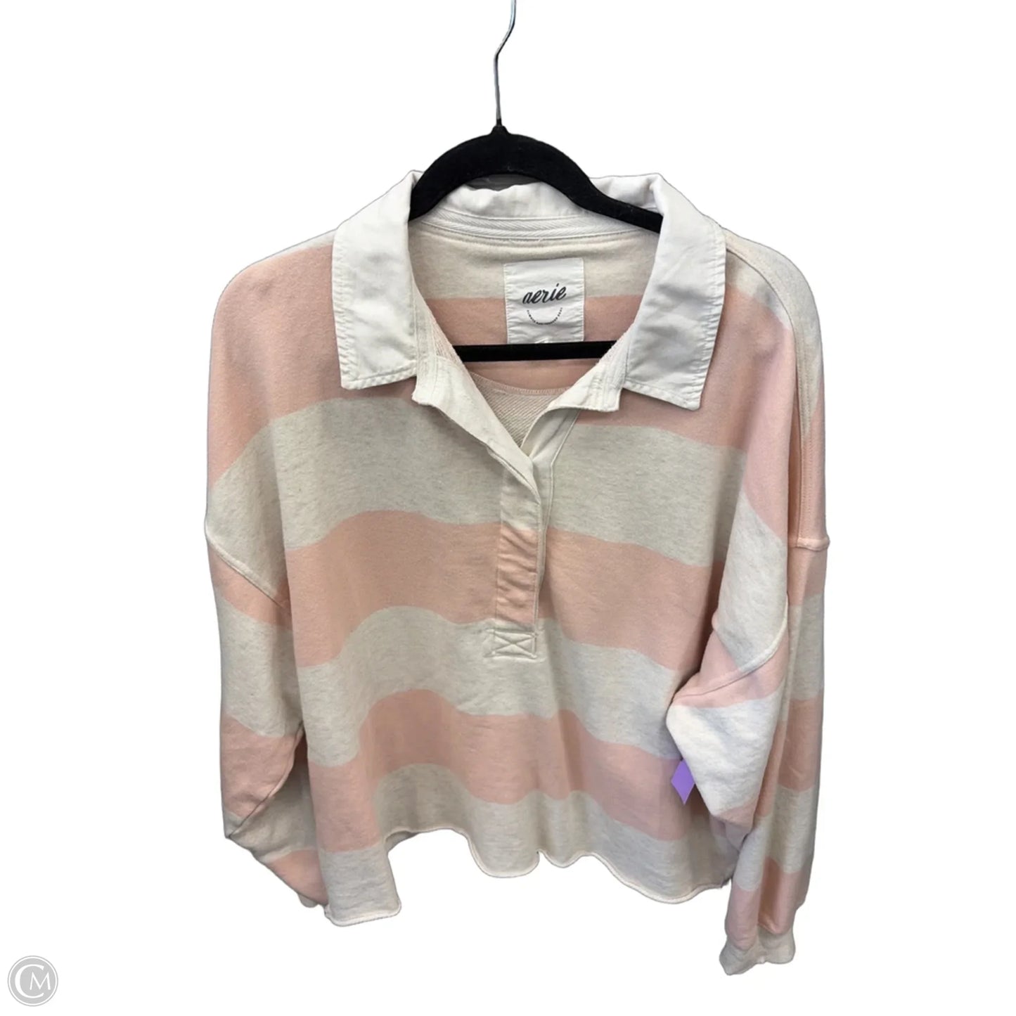 Sweatshirt Collar By Aerie In Striped Pattern, Size: Xl
