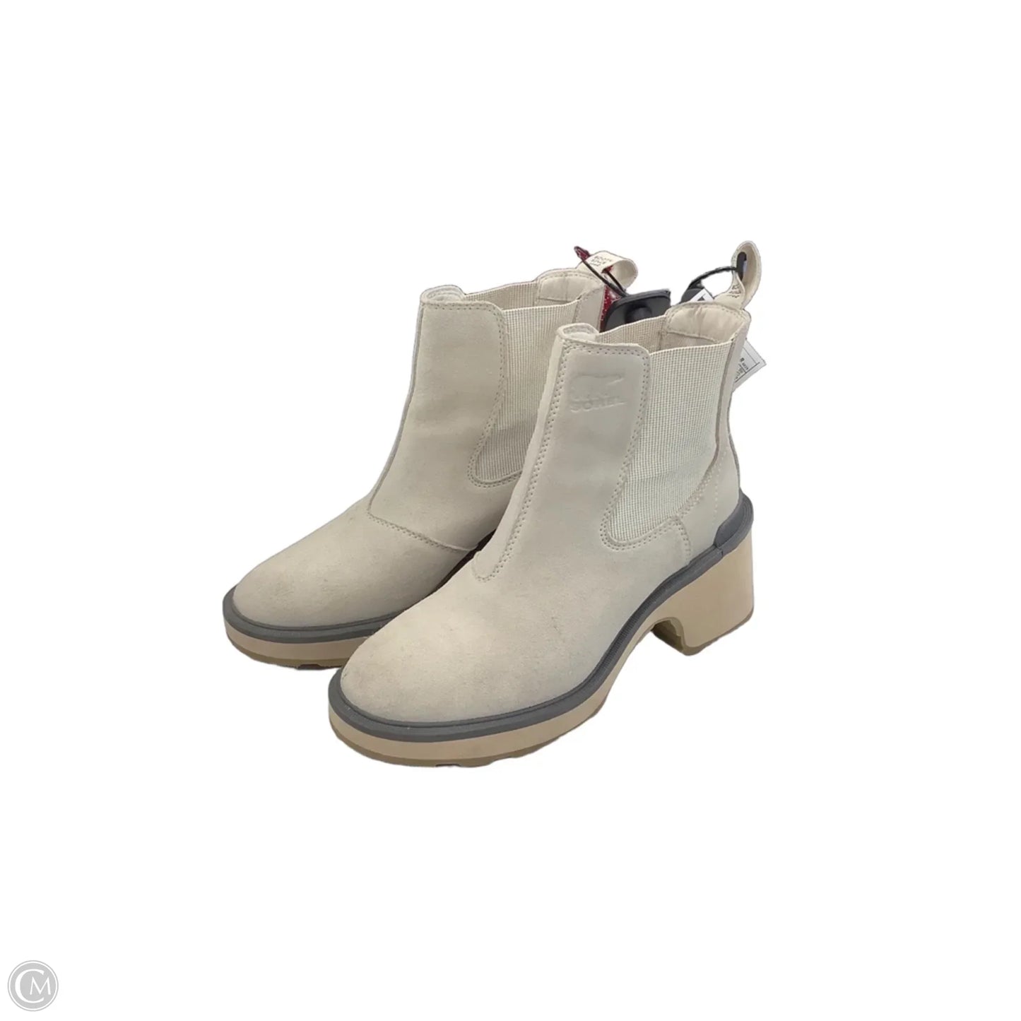 Boots Ankle Flats By Sorel In Cream, Size: 8