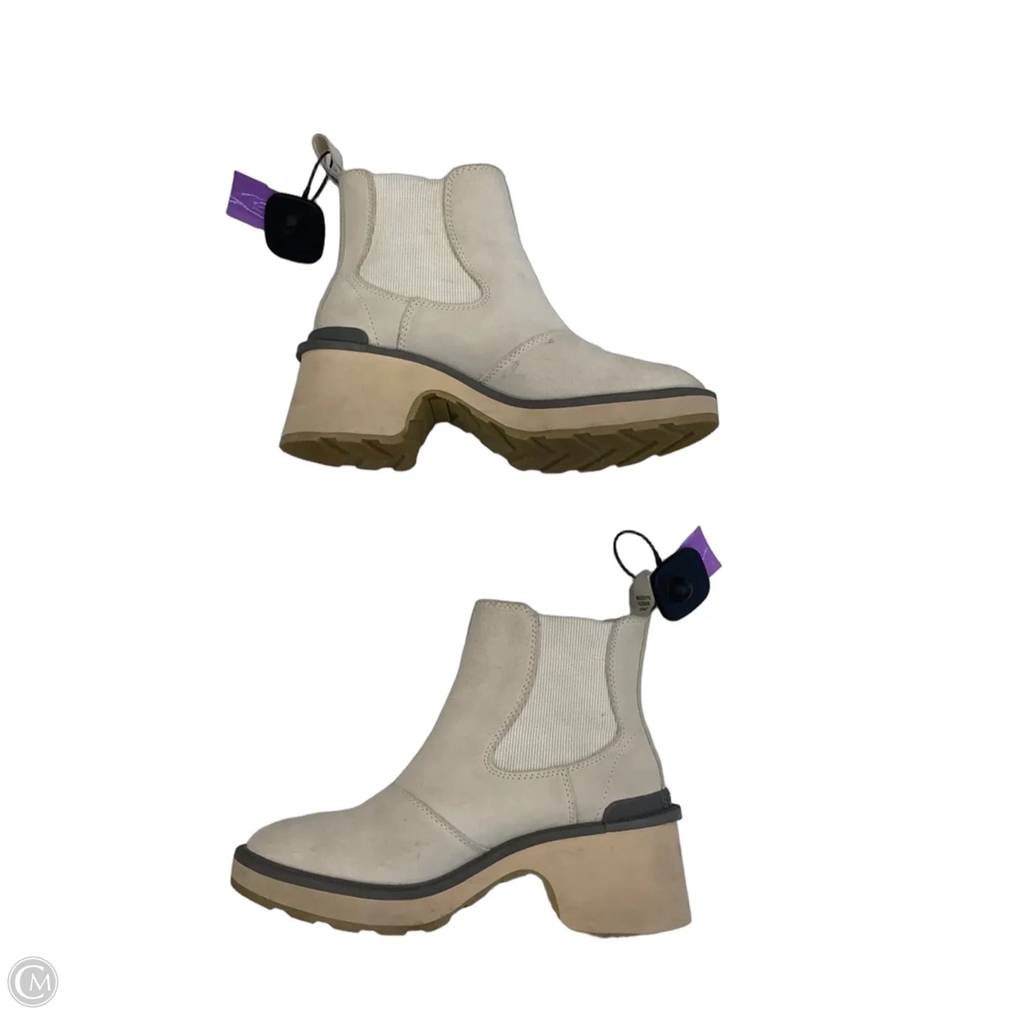 Boots Ankle Flats By Sorel In Cream, Size: 8