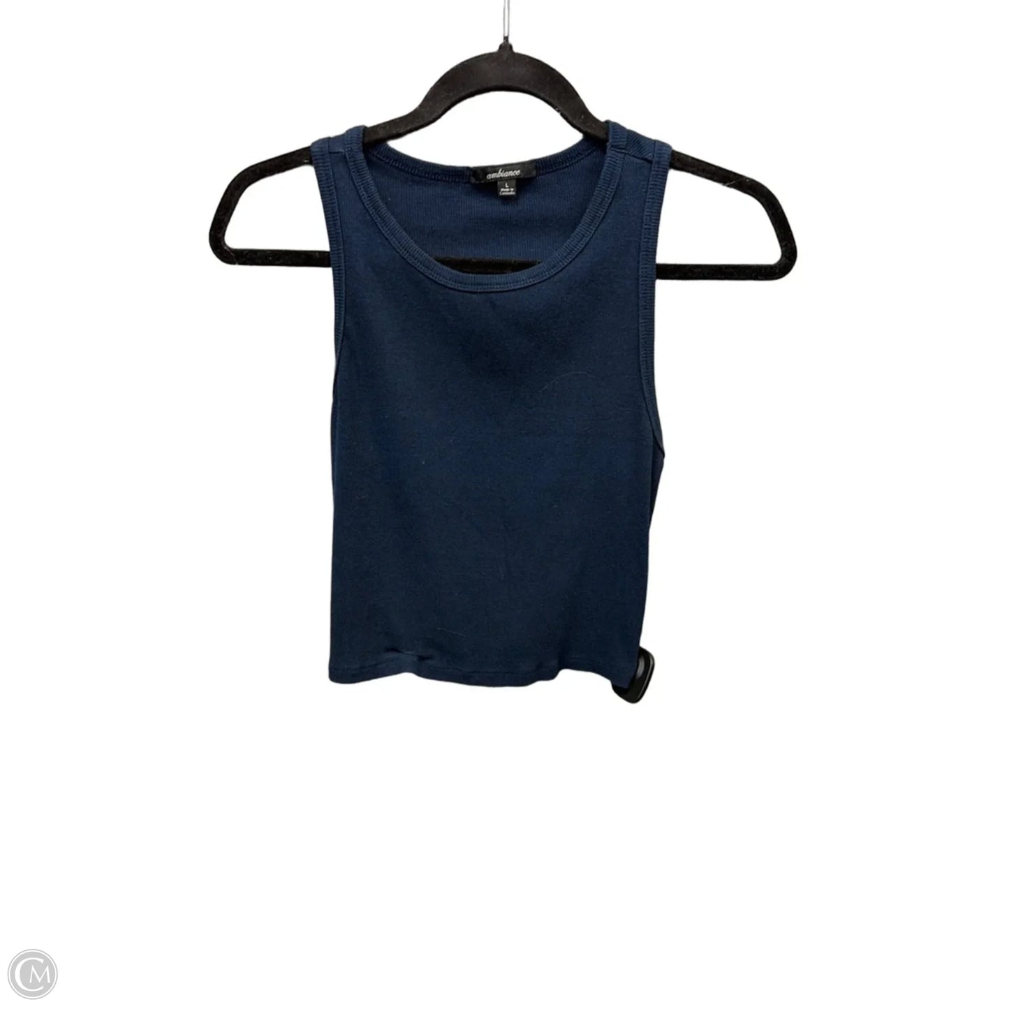 Top Sleeveless Basic By Ambiance Apparel In Navy, Size: L