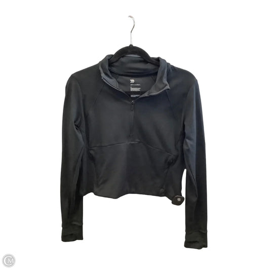 Athletic Top Long Sleeve Collar By All In Motion In Black, Size: M