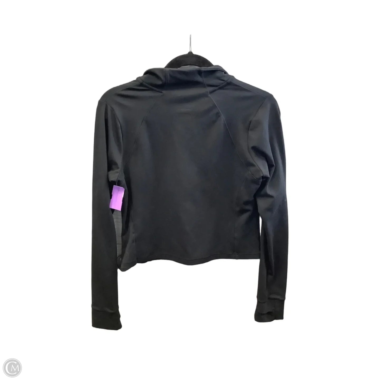 Athletic Top Long Sleeve Collar By All In Motion In Black, Size: M