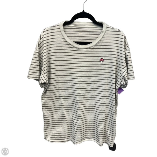 Top Short Sleeve By American Eagle In Striped Pattern, Size: Xs