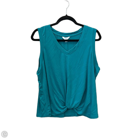 Top Sleeveless Basic By Time And Tru In Blue, Size: Xxl