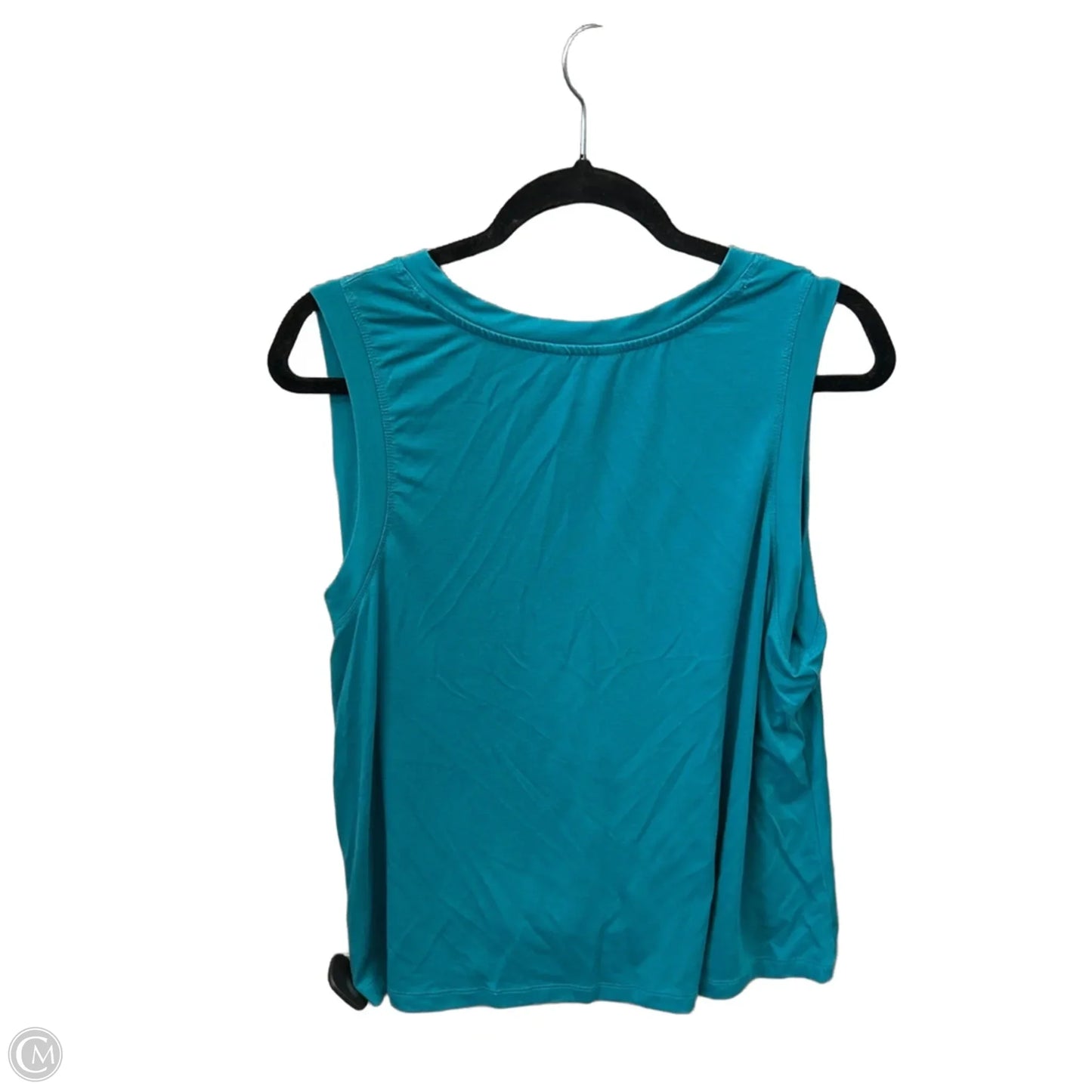 Top Sleeveless Basic By Time And Tru In Blue, Size: Xxl