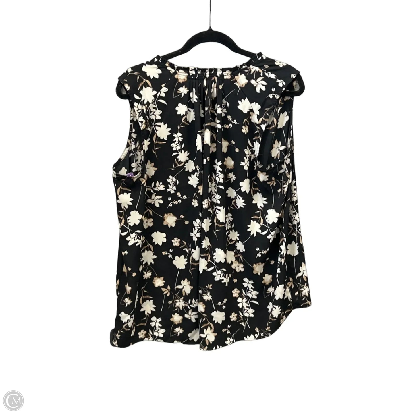 Top Sleeveless By Simply Vera In Black, Size: Xl