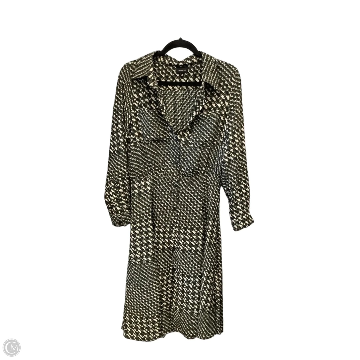Dress Casual Midi By Who What Wear In Green, Size: M