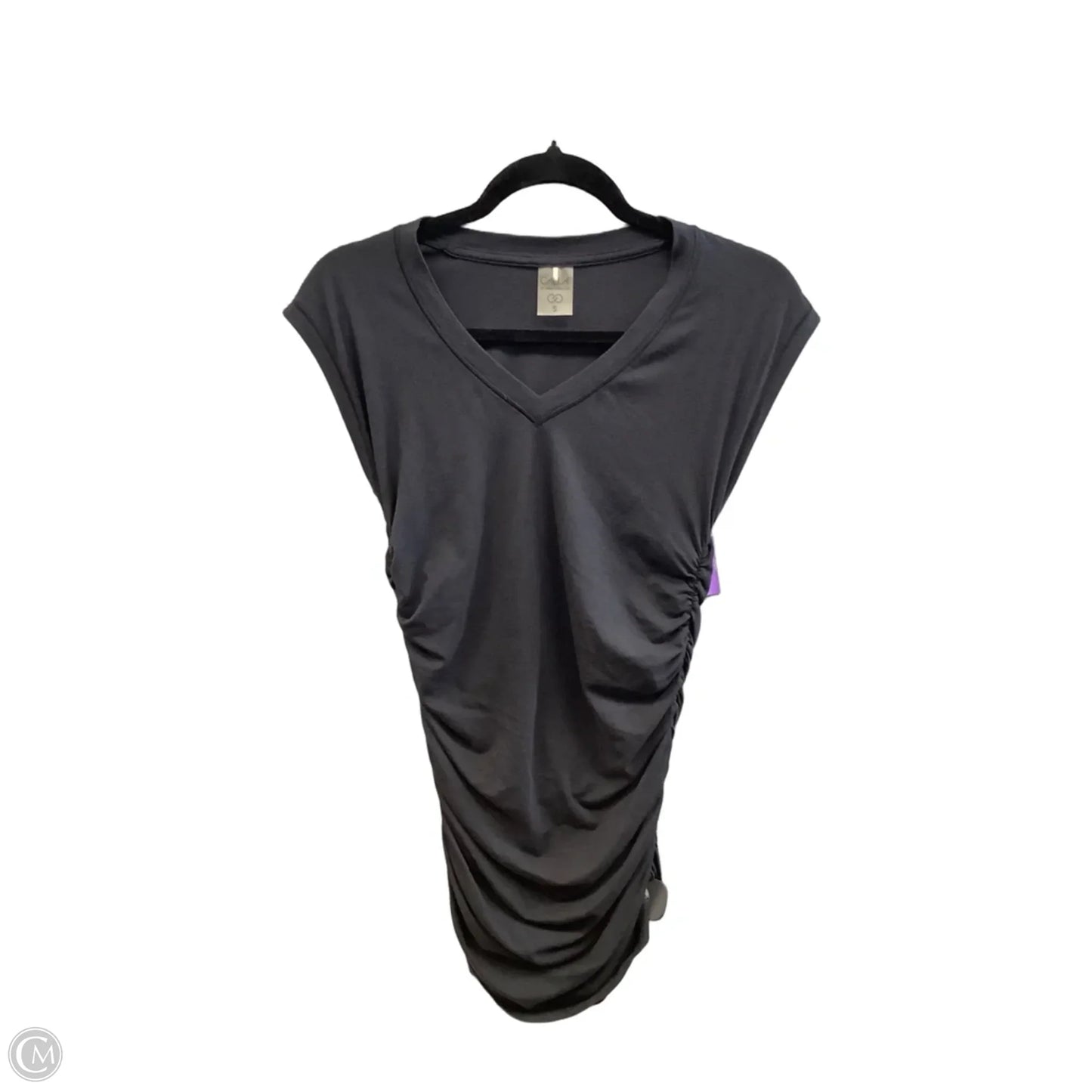Athletic Top Short Sleeve By Calia In Black, Size: S